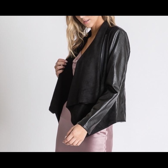 Jessi Draped front Moto jacket - Picture 3 of 3